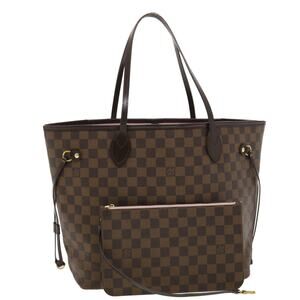 LOUIS VUITTON Damier Ebene Neverfull MM Tote Bag N51105